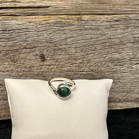 Stirling Silvar Malachite Ring