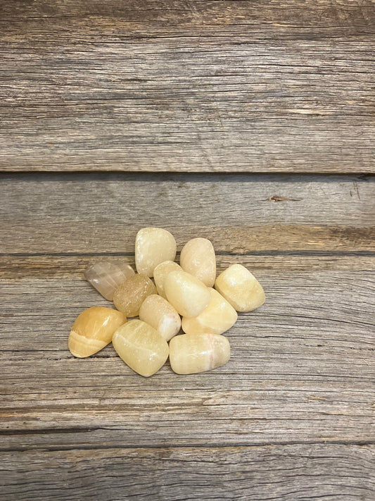 Orange Calcite tumbles