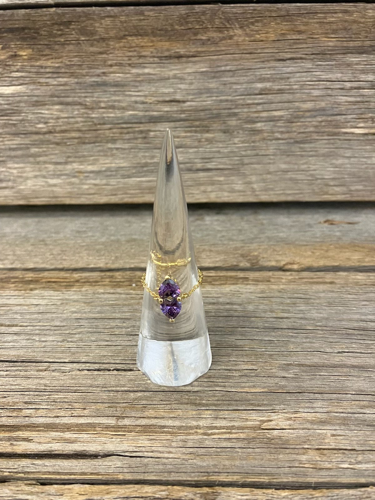 Gold Heart Adjustable Ring