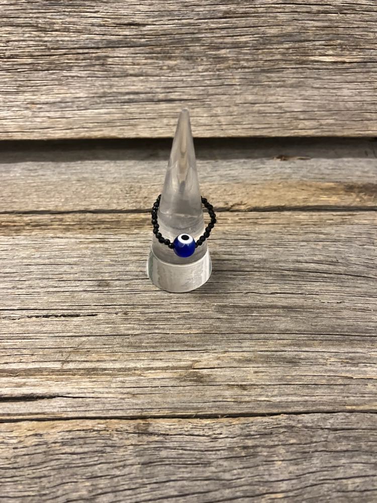 Evil Eye Bead Ring