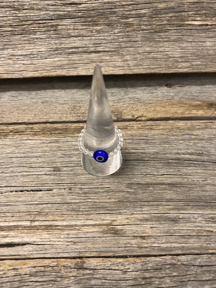 Evil Eye Bead Ring