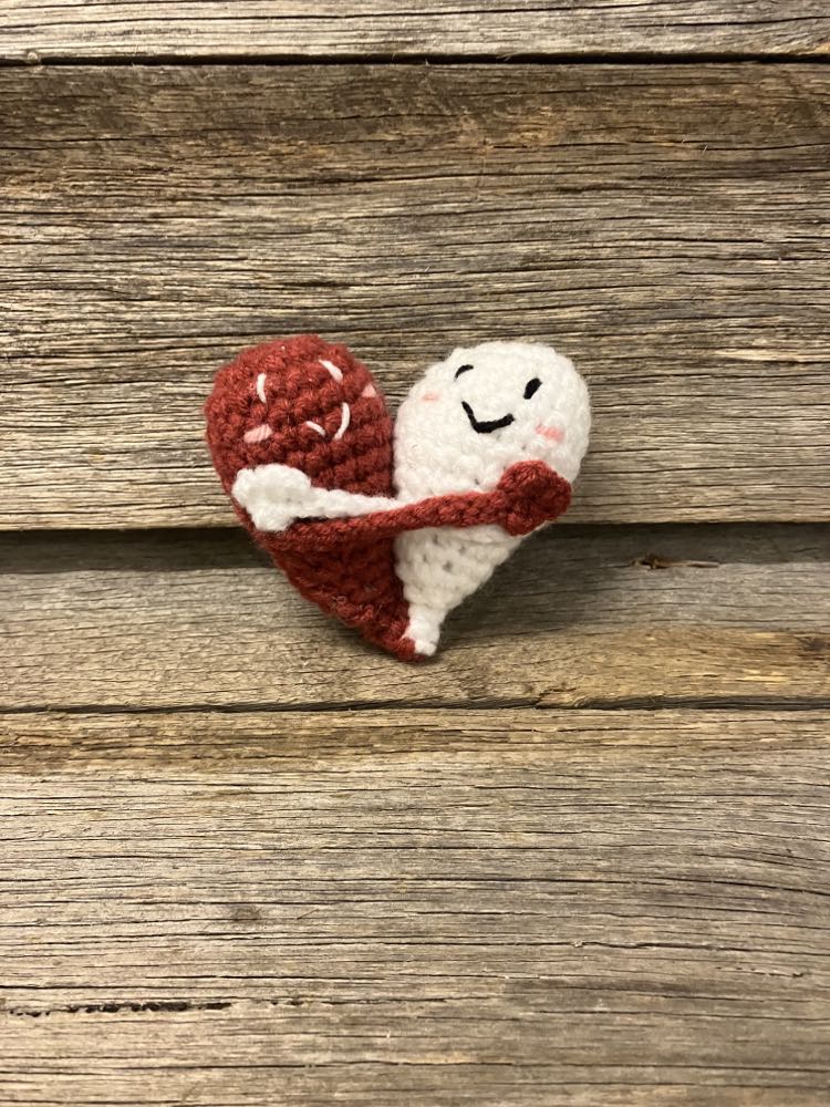 Crochet Hugging Hearts