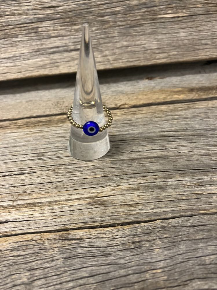 Evil Eye Bead Ring