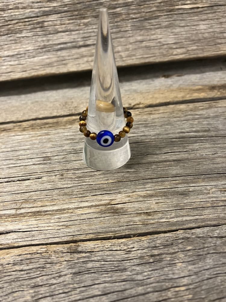 Evil Eye Bead Ring