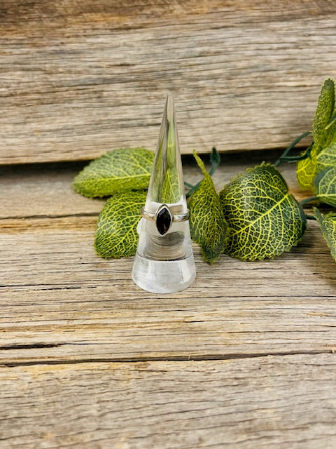 Smokey quartz diamond ring