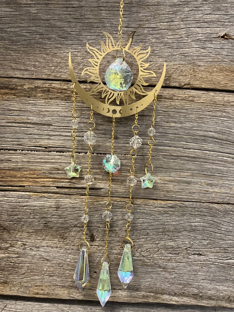 Sun catcher sun and moon