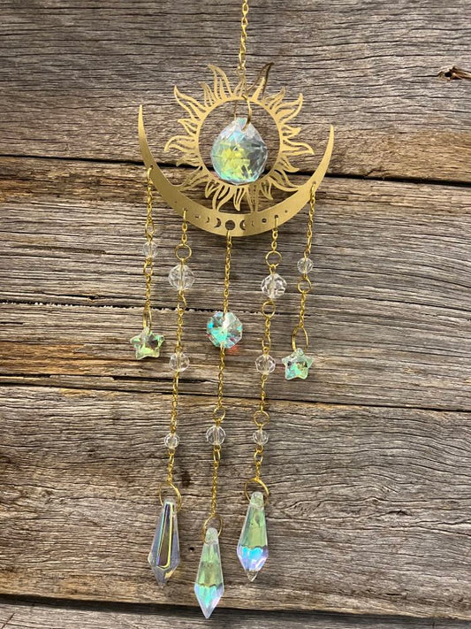 Sun catcher sun and moon