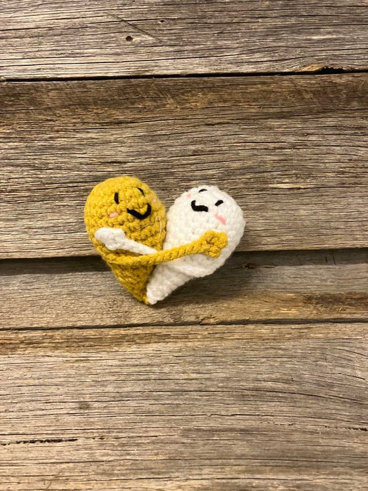 Crochet Hugging Hearts